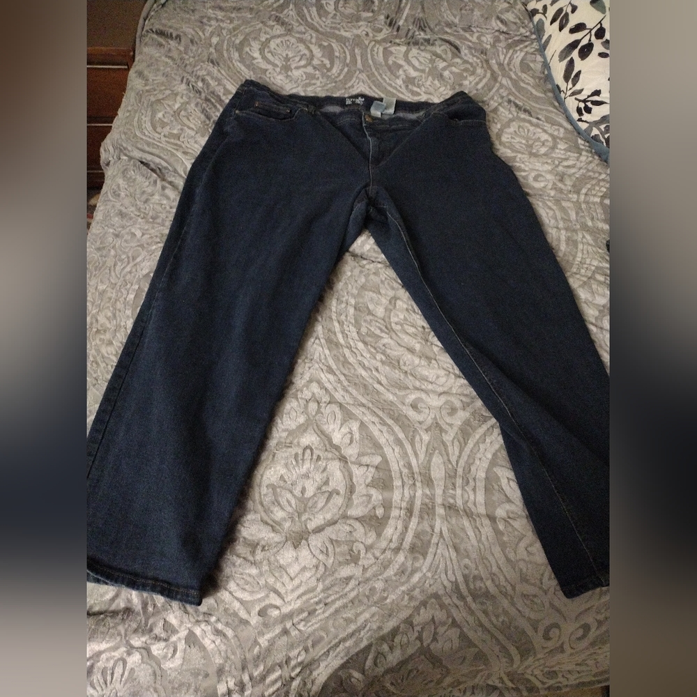 Plus size straight leg jeans
